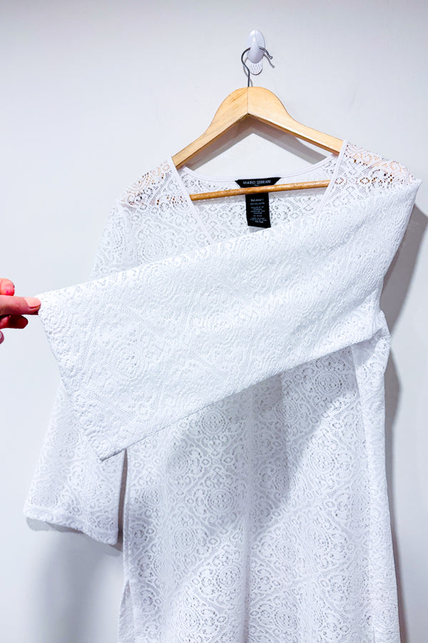 Robe couvre maillot blanche (m)-Mario Serrani-La Penderie du Paradis 🕊