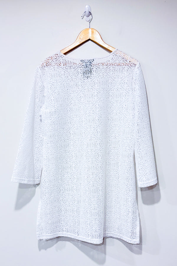 Robe couvre maillot blanche (m)-Mario Serrani-La Penderie du Paradis 🕊