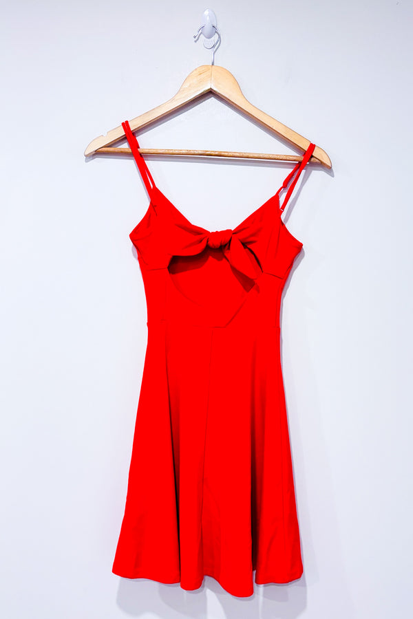 Robe fluide rouge (xs)-H&M-La Penderie du Paradis 🕊