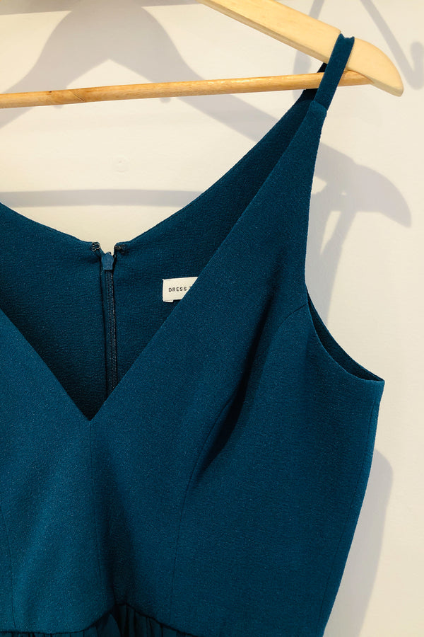 Robe sarcelle Alicia (m) seconde main Dress the Population 