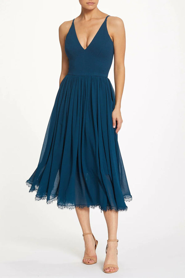 Robe sarcelle Alicia (m) seconde main Dress the Population 