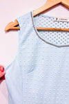 Robe vert menthe texturée sans manche (m)-#A. Mangano-La Penderie du Paradis 🕊