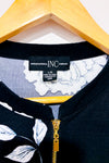 Robe noire fleurie seconde main - I.N.C. International Concepts- La Penderie du Paradis