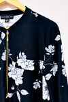 Robe noire fleurie seconde main - I.N.C. International Concepts- La Penderie du Paradis