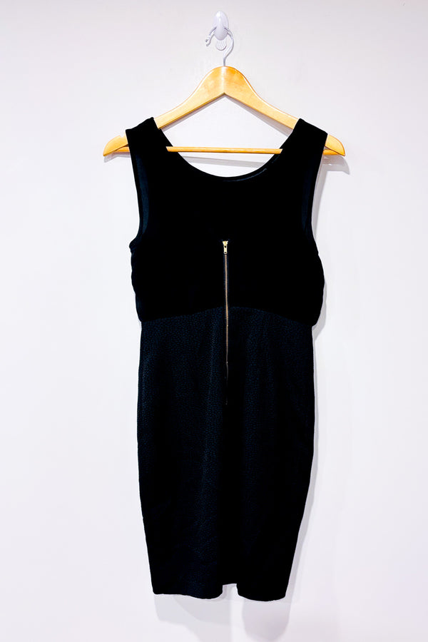 Robe noire sans manche texturée seconde main - Autres- La Penderie du Paradis