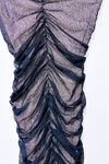 Robe noire ajustée froncée en maille seconde main - Bedo- La Penderie du Paradis