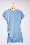Robe t-shirt drapée turquoise - Maternité seconde main - Autres- La Penderie du Paradis