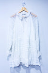 Robe blanche en dentelle fleurie* seconde main - Zara- La Penderie du Paradis