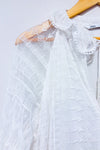 Robe blanche en dentelle fleurie* seconde main - Zara- La Penderie du Paradis