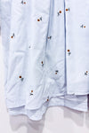 Robe bleu pâle avec fleurs brodées* seconde main - Zara- La Penderie du Paradis