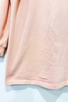 Robe crewneck coton ouaté rose pâle seconde main - H&M- La Penderie du Paradis