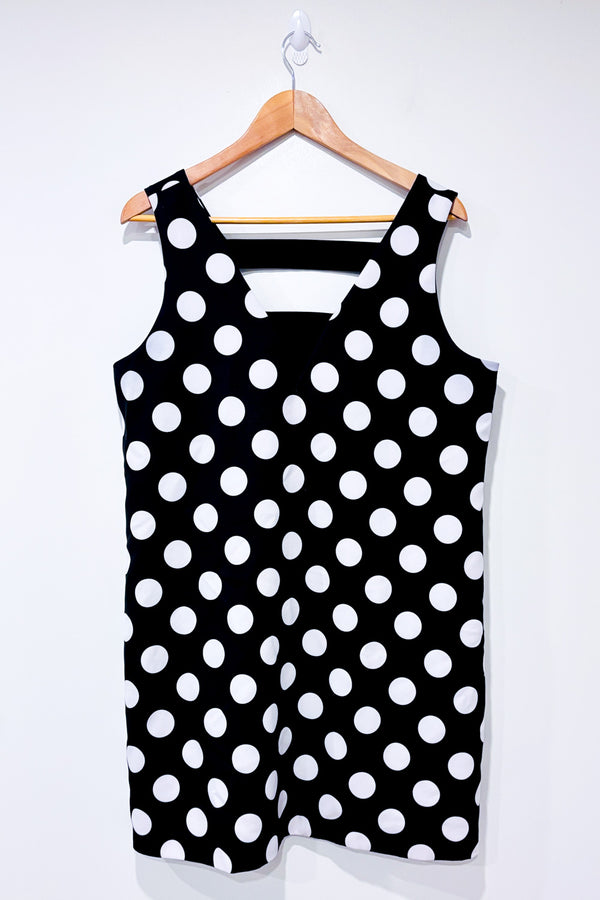 Robe noire à pois seconde main - Reitmans- La Penderie du Paradis