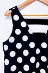 Robe noire à pois seconde main - Reitmans- La Penderie du Paradis