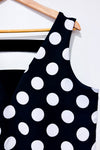Robe noire à pois seconde main - Reitmans- La Penderie du Paradis