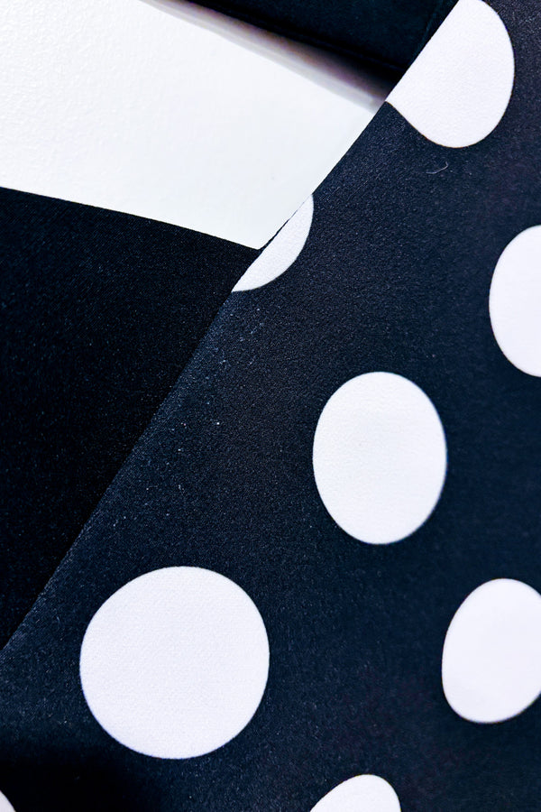 Robe noire à pois seconde main - Reitmans- La Penderie du Paradis