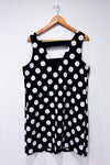 Robe noire à pois seconde main - Reitmans- La Penderie du Paradis
