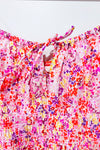 Robe midi rose fleurie* seconde main - H&M- La Penderie du Paradis