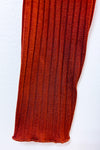 Robe ajustée côtelé orange brûlé à col montant seconde main - SHEIN- La Penderie du Paradis