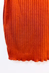 Robe ajustée côtelé orange brûlé à col montant seconde main - SHEIN- La Penderie du Paradis
