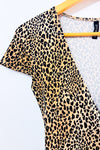 Robe portefeuille léopard à volant seconde main - H&M- La Penderie du Paradis