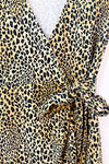 Robe portefeuille léopard à volant seconde main - H&M- La Penderie du Paradis