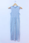 Robe maxi côtelée grise* seconde main - Top Shop- La Penderie du Paradis