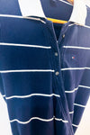 Robe portefeuille polo rayée marine et blanche seconde main - Tommy Hilfiger- La Penderie du Paradis