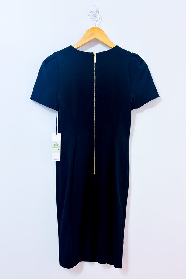 Robe cocktail ajustée noire* seconde main - Calvin Klein- La Penderie du Paradis