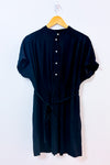 Robe noire fluide à nouer* seconde main - H&M- La Penderie du Paradis