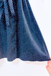 Robe portefeuille noire à pois* seconde main - Influence- La Penderie du Paradis