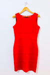 Robe ajustée rouge sans manche* seconde main - Calvin Klein- La Penderie du Paradis
