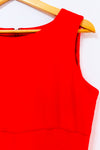 Robe ajustée rouge sans manche* seconde main - Calvin Klein- La Penderie du Paradis