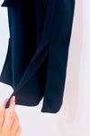 Robe chemisier midi marine à ceinture* seconde main - Mango- La Penderie du Paradis