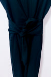Robe cocktail noire ceinturée en laine* seconde main - DKNY- La Penderie du Paradis