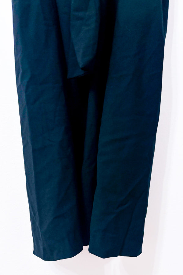 Robe cocktail noire ceinturée en laine* seconde main - DKNY- La Penderie du Paradis