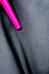 Robe cocktail noire ceinturée en laine* seconde main - DKNY- La Penderie du Paradis