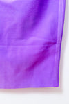 Robe midi mauve ajustée à col drapé et manches longues seconde main - Autres- La Penderie du Paradis