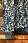 Robe fluide bleu et blanche fleurie (xs) seconde main Alice + Olivia 