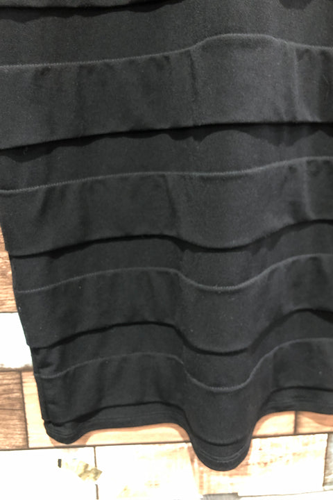 Robe noire haut en dentelle et paillettes (s) seconde main Sangria   