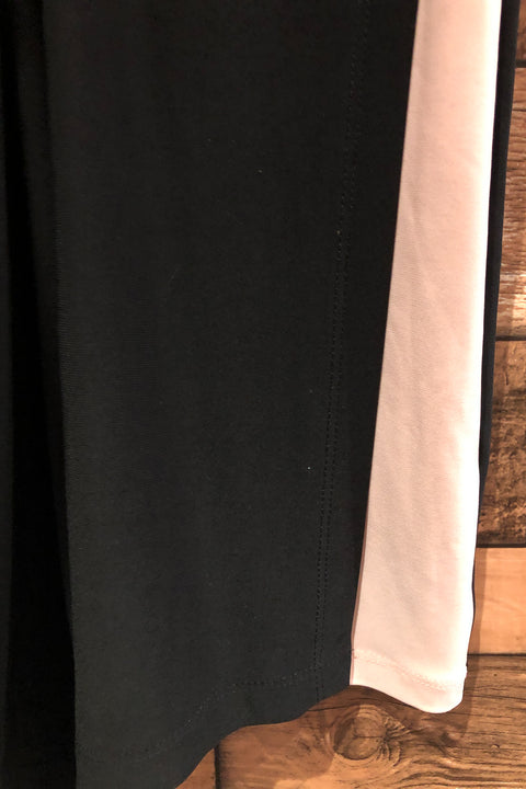 Robe rose pâle et noire (l) seconde main Ralph Lauren   