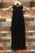 Robe noire scintillante haut licou (xs) seconde main Francesca's   