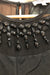 Robe noire avec pierres au col (s) seconde main Airoldi Collection   