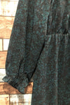 Robe fluide noire et verte (xl) seconde main Addition Elle 