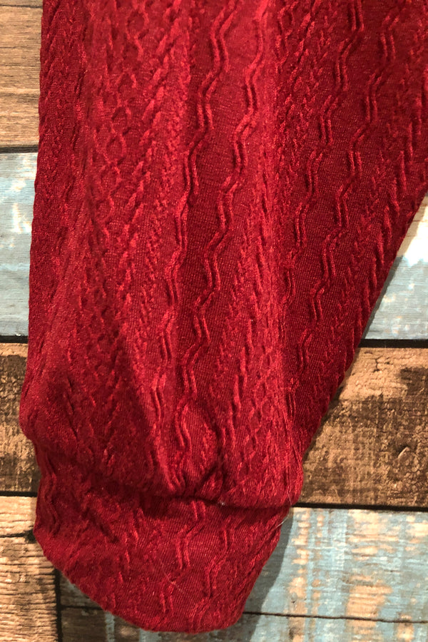 Robe rouge texturée (l) seconde main Autres 