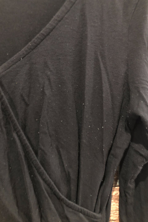 Robe noire cache-coeur (s) - Maternité seconde main H&M   