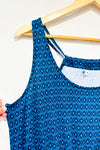 Robe d'été turquoise à motifs (l) -- La Penderie du Paradis ?