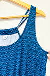 Robe d'été turquoise à motifs (l) -- La Penderie du Paradis ?
