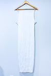 XX_Robe maxi blanche avec bretelles de perles (xl) -- La Penderie du Paradis ?