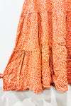 Robe d'été orange fleurie (xs) -- La Penderie du Paradis ?