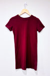 Robe t-shirt bourgogne (s)